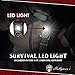 11-in-1 LED Carabiner Keychain with Fire Starter & Whistle - Multipurpose Survival Tool for Camping, Fishing, and Outdoor Emergencies - Holtzman's Gorilla Survival
