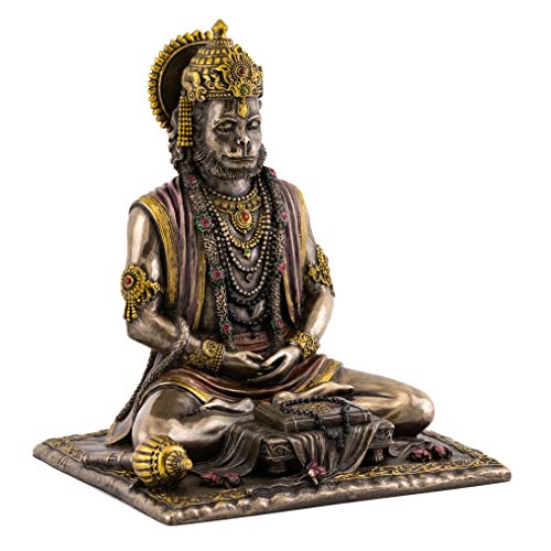 Estatua Hanuman dios hindú de fuerza 7.5 in miniatura 4