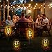 Houkiper Outdoor Bluetooth Flame Speakers, 2PACK 5.0 Indoor/Outdoor Wireless Speakers with Stakes, HD Audio & Enhanced Bass, Portable Flame Torch Atmosphere Speaker for Patio, Party, Camping