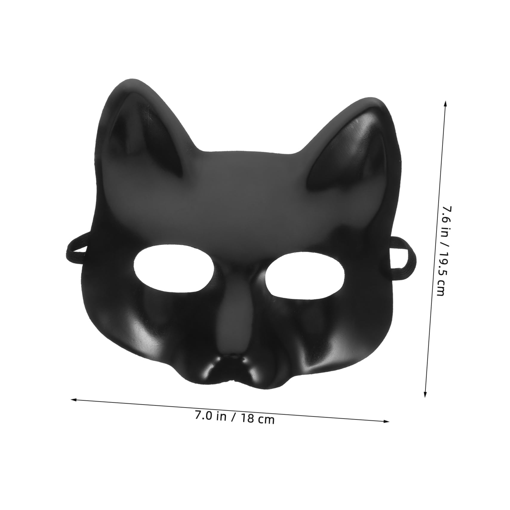 2Pcs Blank DIY Fox Masks for Halloween Party Supplies Unpainted Paper Half Face Masks Lightweight and Comfortable Crafting Masks for Cosplay and Masquerade Events