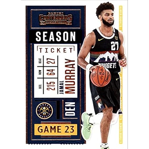 2020-21 NBA Contenders Season Ticket #65 Jamal Murray Denver Nuggets Official Panini Basketball Trading Card in Raw Condition (Near Mint or Better Straight from Pack and Box)