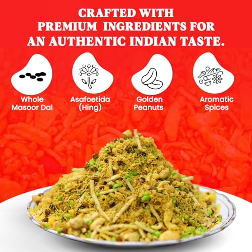 Image of PANCHI KA PETHA AUR DALMUT Hing Flavor Dalmoth Namkeen (400g), Agra's Original Crunchy & Spicy, Authentic Indian Snack with Asafoetida Flavor Fresh & Tasty & Perfect For Tea Time Snack & Travel