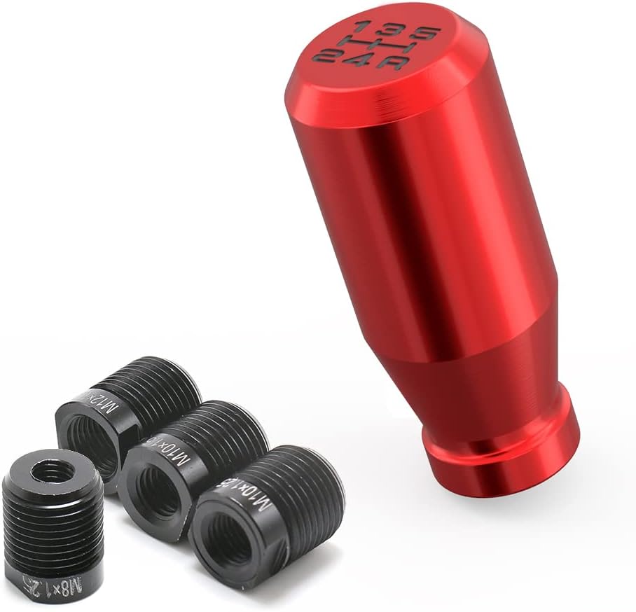 (Red) 5 Speed Weighted Shift Knobs for Subaru