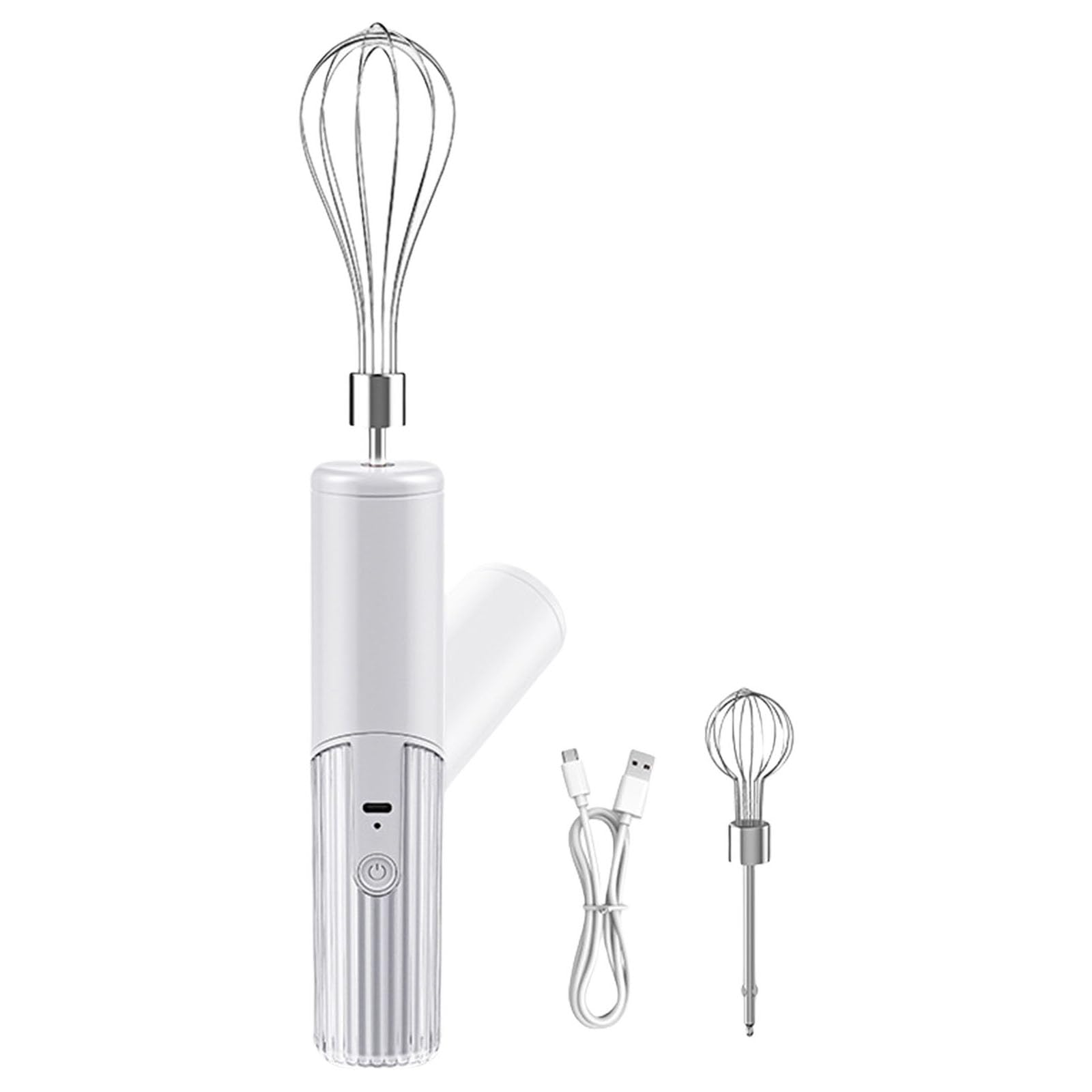 Elnwnnkc Ergonomic Electric Whisks Foldable Handle Operations 2 Stainless Steel Mixer 3 Speed Mode Mixing Butter Ergonomic Hand Mixer