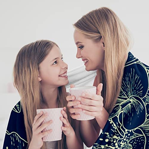 Couverture polaire douce à motif floral : un cocon de tendresse pour lit