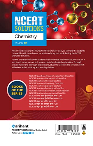 Image of (OLD EDITION) NCERT Solutions Chemistry Class 12th