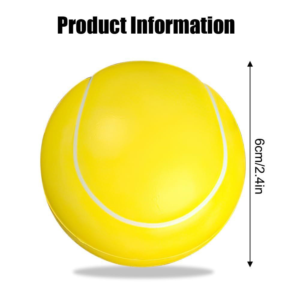 Lot de 12 balles de tennis en mousse souple 6 cm pour enfants adultes