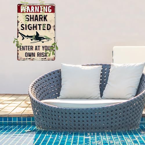 Señal de regras para piscina de metal 12x18 pulg miniatura 5