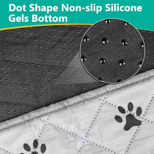 Image of FUWERY Washable Pee Pads for Dogs ,36 inchX41 inch, Thick Heavy Absorbency Reusable, Prevent Leakage, Non-Slip Pee Pads for Puppy Playpen,Potty Training, Grey, 2 Packs