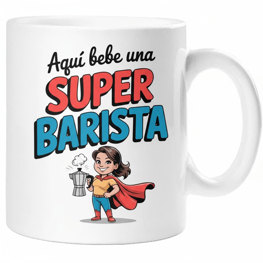 Taza SUPER POLICÍA – Regalo Original para POLICÍA | Taza de Cerámica 325ml con Diseño Superhéroe | Apta Microondas y Lavavajillas — view 75