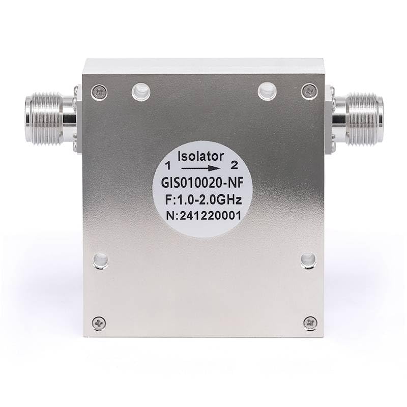 RF Isolator, 1-2 GHz Frequency Range, 16dB Isolation, 30W, N Female Connector