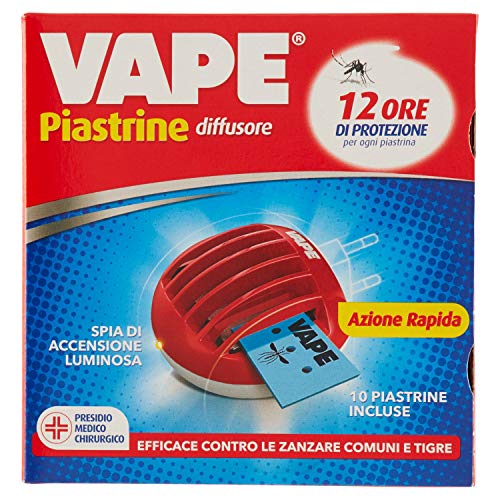 Vape - Diffusore Piastrine con Spina 10 piastrine