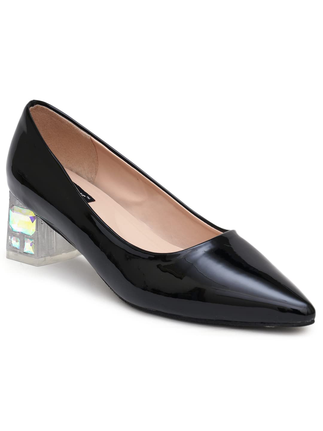 SHERRIF Womens Black Block Heel Pumps (SF-4285-BLACK-39) (B0BSV7THST) Amazon Price History, Amazon Price Tracker