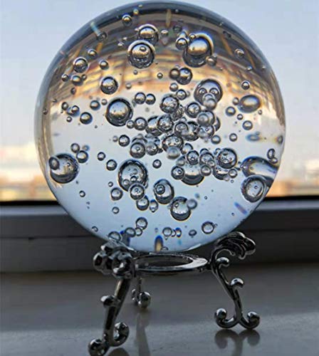 Crystal Glass Marbles Water Fountain Bubble Ball Feng Shui Decorative Glass Balls Home Indoor Water Fountain Figurines (60Mm) #TOP3