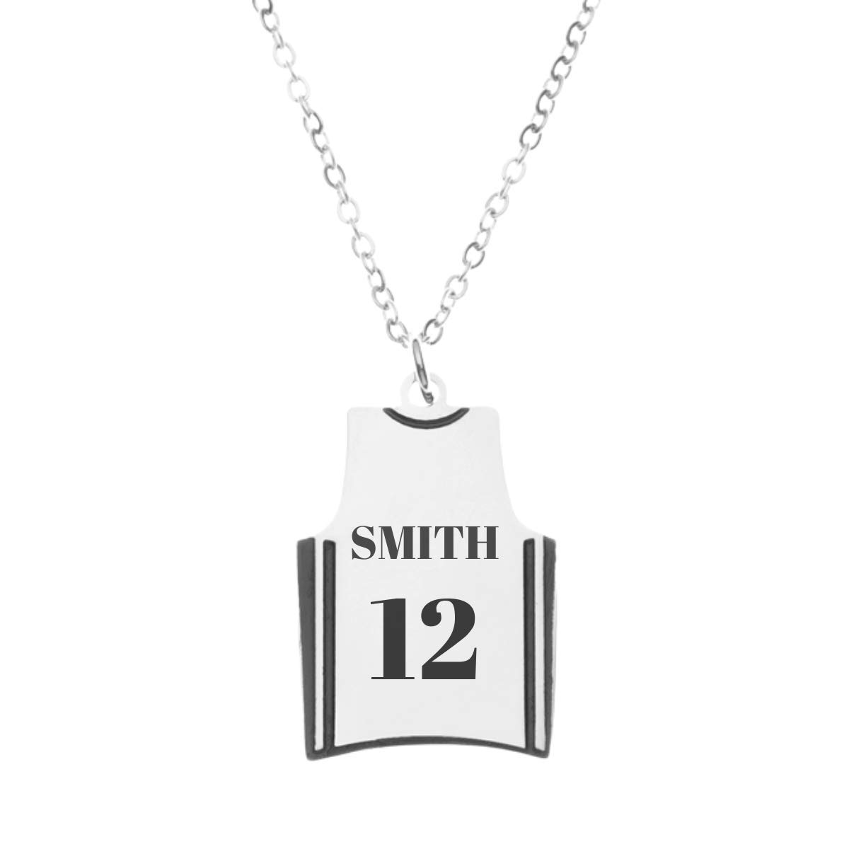 Personalized Engraved Basketball Necklace, Girls Basketball