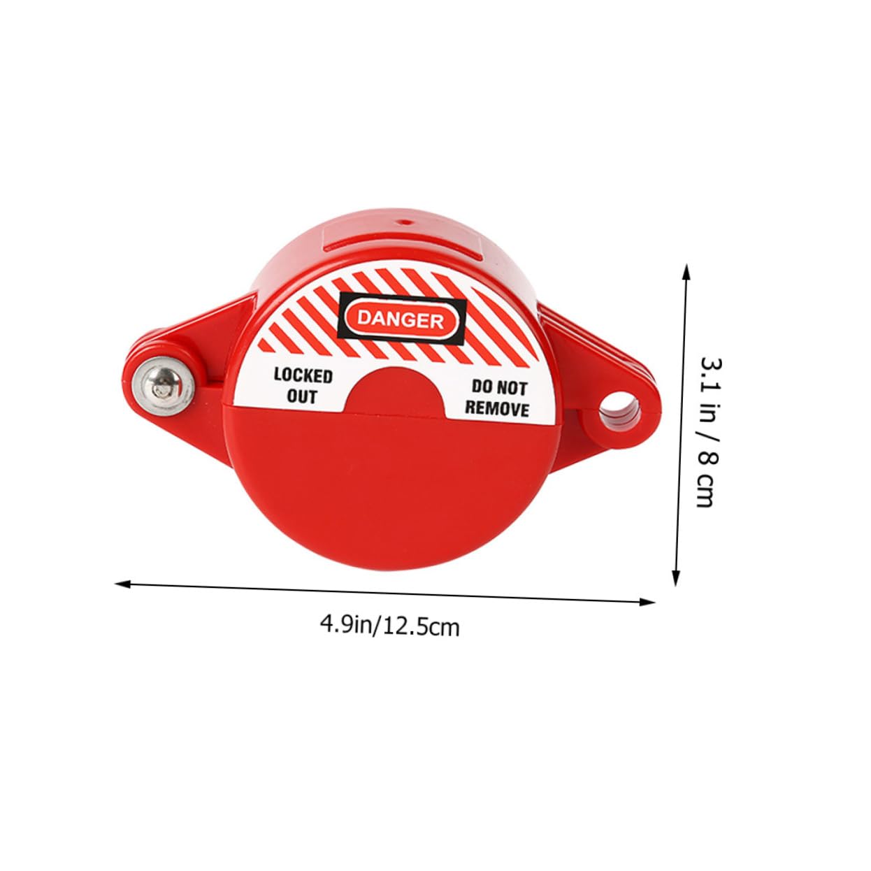 GARVALON Gate Valve Locking Device Valve Locks Outdoor Faucet Lock Door Knob Device Abs Red