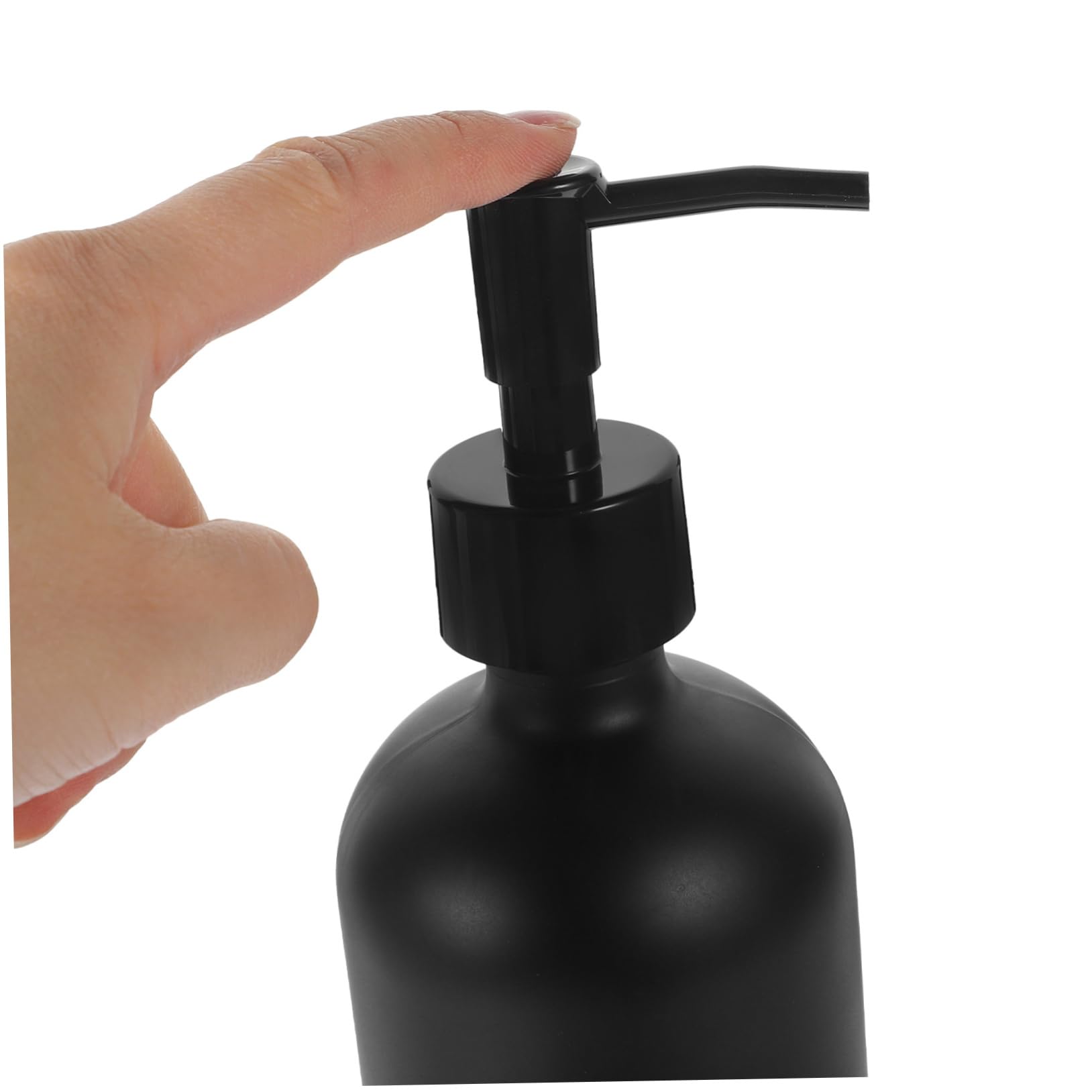 WOONEKY Set di 3 Flaconi Dosatori in Vetro da 500ml con Vassoio in Bambù, Ricaricabili, per Sapone e Lozione, per Bagno e Cucina