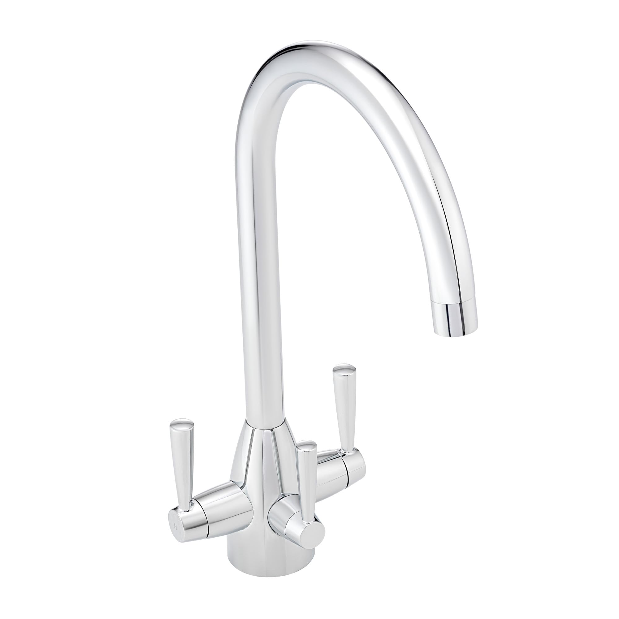 Enki Torino Chrome Modern Contemporary Kitchen Solid Brass 3-Way Filter Swivel Spout Anti-Splash Hot & Cold Levers Sink Mixer Tap from B&Q
