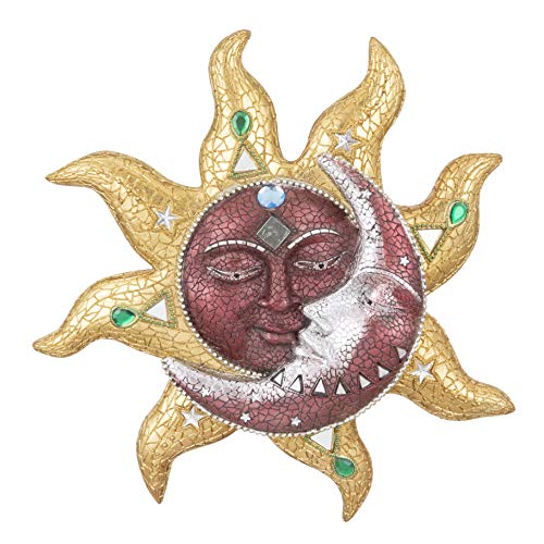 George S. Chen Imports Polyresin Home Decor Mosaic-Moon Gold 13" high Pefect Gift
