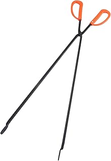 STOBAZA 1Pc Pinças De Lixo Ferramentas De Churrasco Pinças De Fogo Ferramenta T Pegador De Lenha Pinças Para Grelhar Grampo De Carvão Para Churrasco Pinças Domésticas Coletor De Lixo
