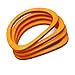 Model Worker 4PCS Wooden Oval Shaped Handles Replacement for Handmade Bag Handbags Purse Handles (Light Brown)