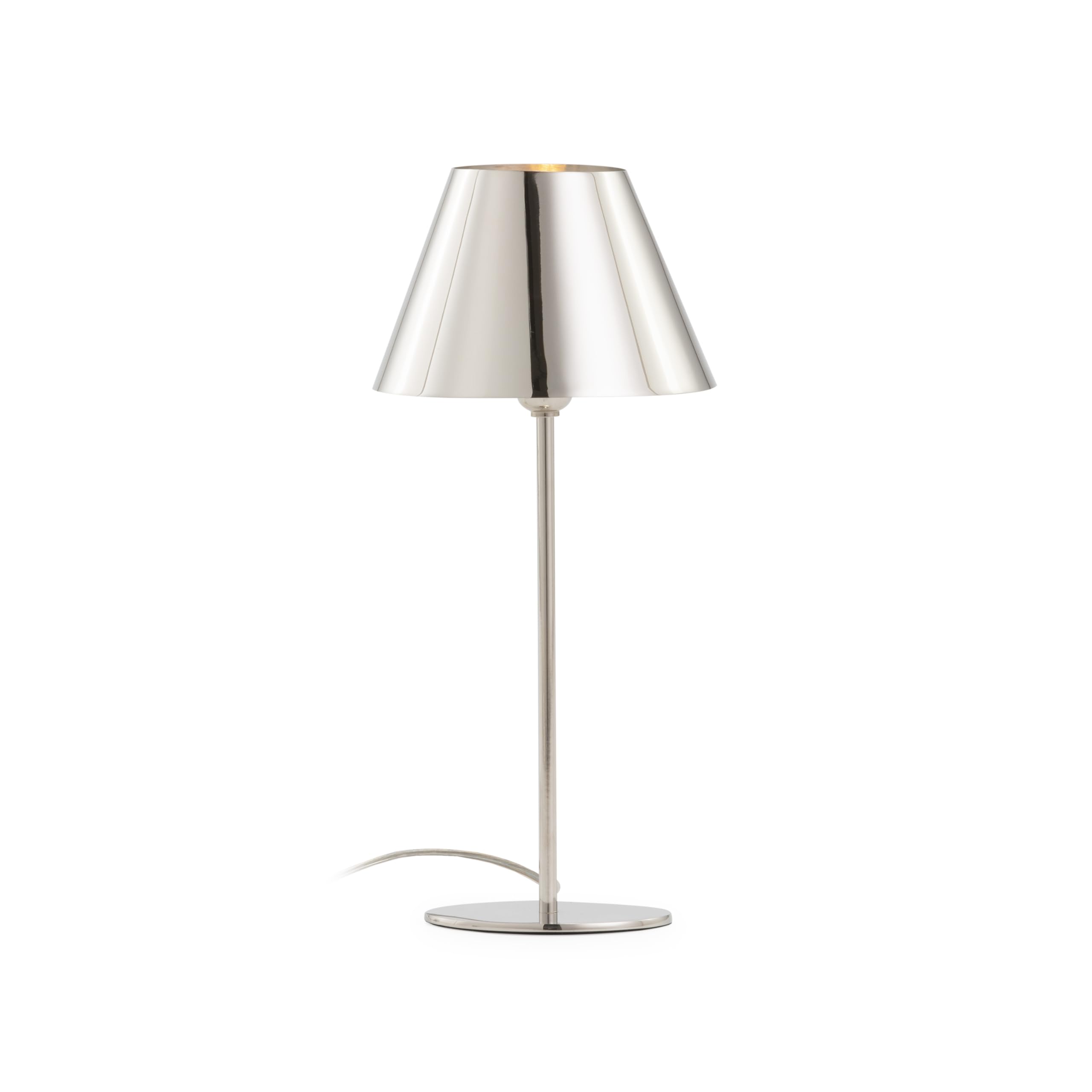LAMPARA SOBREMESA 13X9X36 METAL NIQUEL