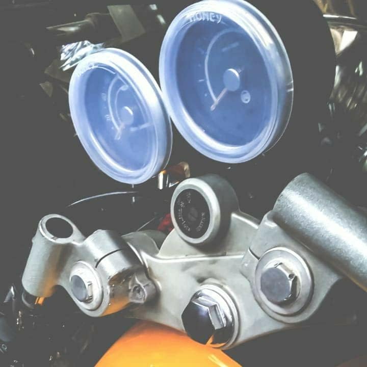 Image of Pure Biking Speedo Meter Cap Cover Monsoon kit For Interceptor 650 2Pc(Interceptor Cap)