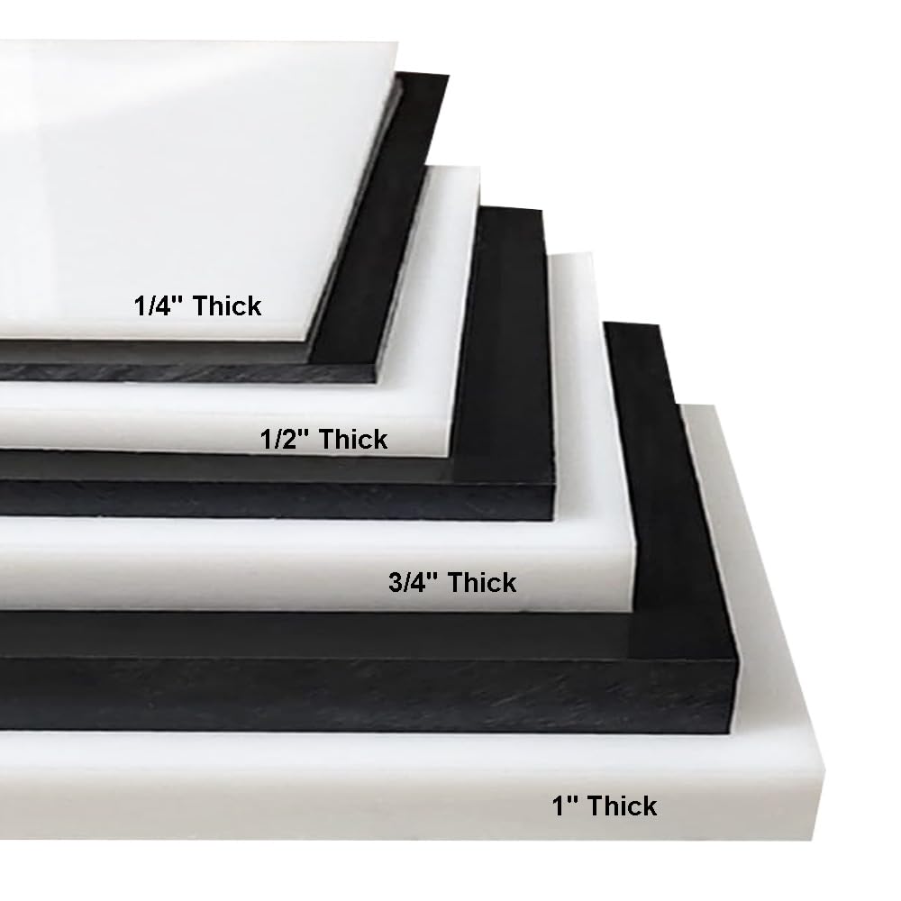 HDPE Plastic Sheet - 1" Thick, Black - Durable & Versatile -5