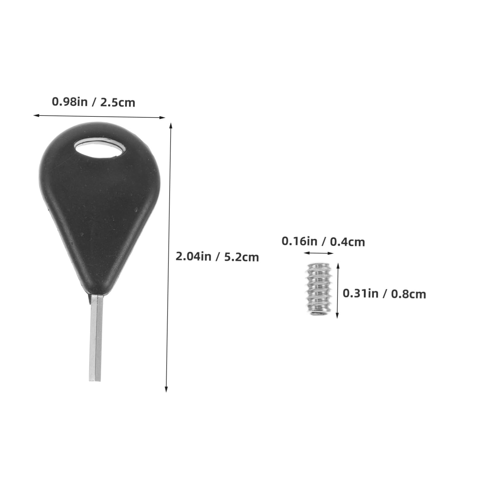 DECHOUS 1 Set Surfboard Fin Installation Tool Durable Screw Accessories with Ergonomic Keys for Easy Setup Compact Portable Surfboard Fin Tools
