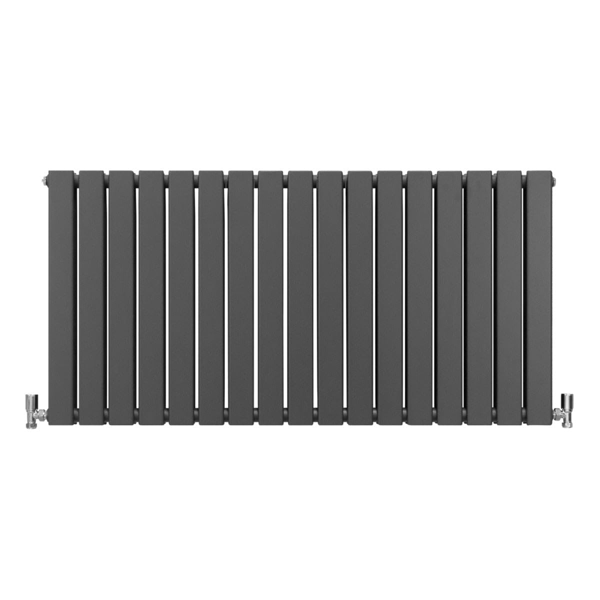 Monstershop Unisex Grey Designer Flat Panel Radiators Anthracite 600Mm X 1190Mm