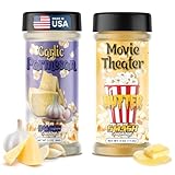 Garlic Parmesan & Movie Theater Butter Popcorn Seasoning Shaker – Bold Garlic...