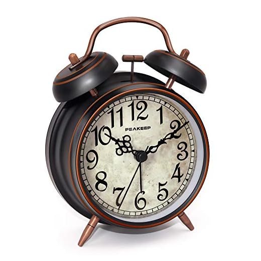 Retro Twin Bell Loud Alarm Clock