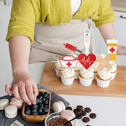GotGala 24 pezzi di cura cupcake topper infermiera...
