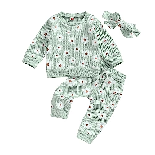 Image of Newborn Infant Baby Girl Clothes Set Sweatshirts Tops Pants Toddler Girl Outfits Gifts 3 6 9 12 18 24 Months