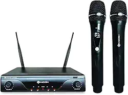 Microfone Sem Fio Kadosh K-412M UHF Duplo Bastão