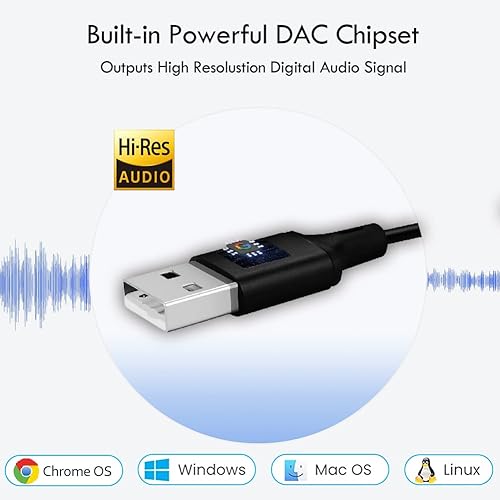 Miniatura 5 de Auriculares USB para computadora, auriculares USB intrauditivos con micrófono y cable largo de 1.8 M, auriculares USB-A compatibles con laptop, PC