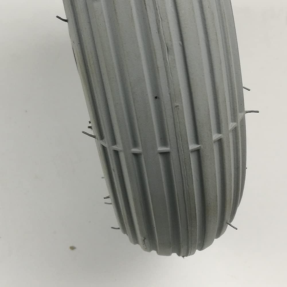 8-Calowe Przednie Koło Wózka Inwalidzkiego, PU Koło 200 X 50, Osoby W Podeszłym Wieku, Chodzik Dla Niepełnosprawnych, Koło Zapasowe)/Grey/8Inch(2Pcs)