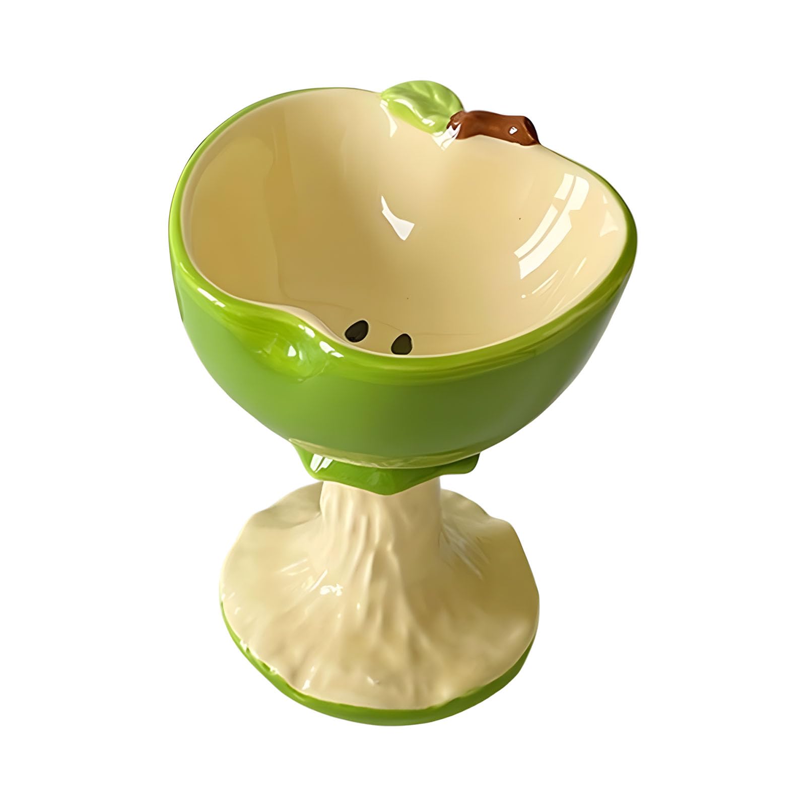 JSGHGDF Fruit Ceramic Dessert Cup Tall Base for Ice Cream Beverages 180ml Capacity Stylish Serving