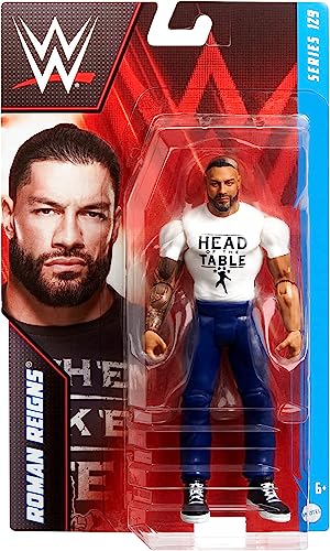 (Chase Variant - White Shirt) Roman Reigns - WWE Series 129 Toy Wrestling Action Figure