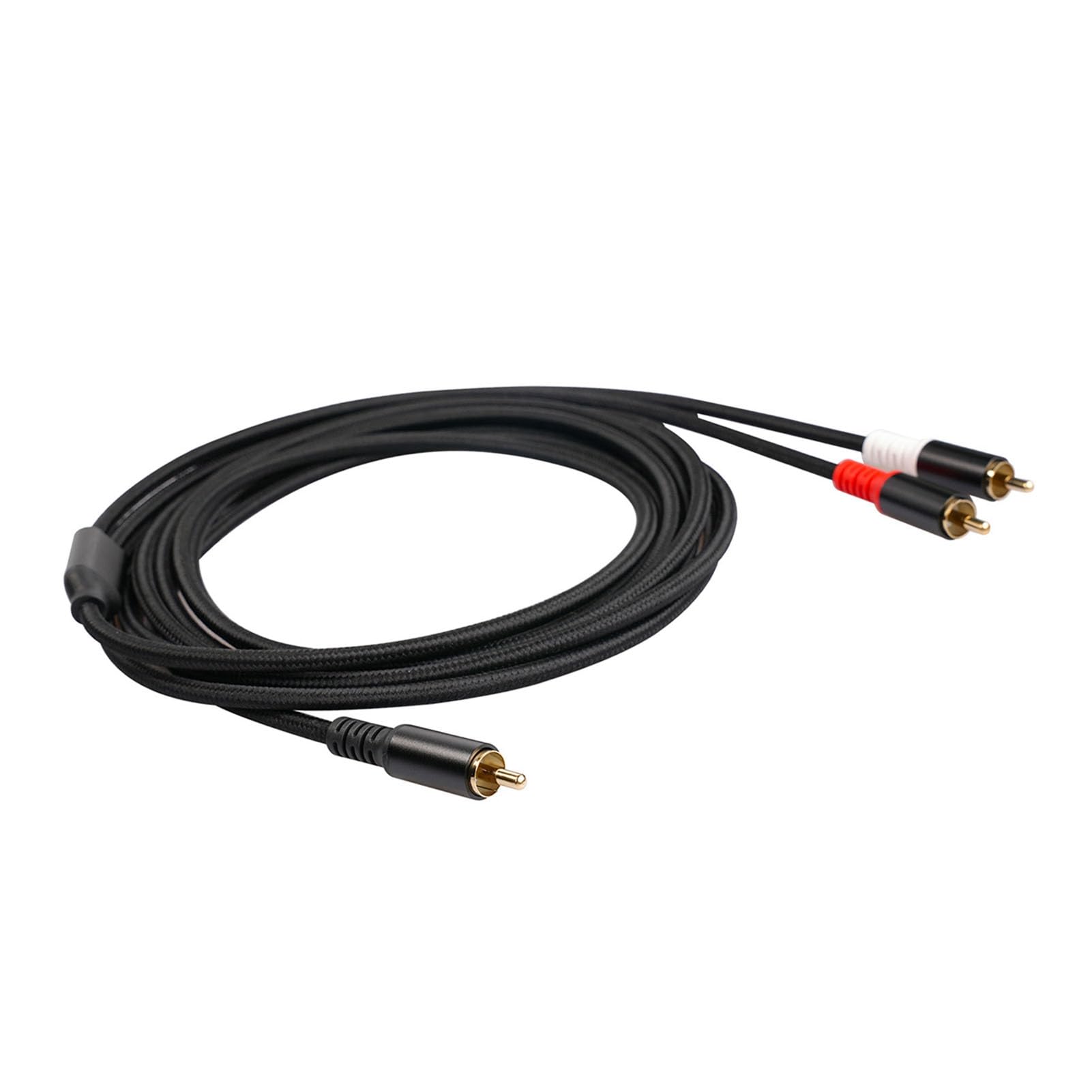 Giurupi y Cavo 1 Maschio a 2 Maschio Stereo Cavo Audio Dual Schermato Oro Oro Placcato da 6,5 ​​piedi Amplificier Tv Mixer Cd Player Dvd Lettore y Adattatore Audio Cavi (2m)