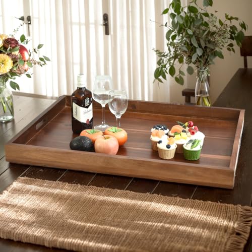 Tabla de cortar rectangular de madera Acacia 76x56 cm miniatura 5