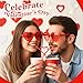 Roshtia 120 Pcs Valentine Day Disposable Paper Cups 8oz pink and red Drinking Cups for Coffee Juice Hot or Cold Drinks Funny holiday Party Restaurant Business Supplies Decoration