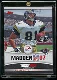 2006 Topps EA Sports Madden NFL 2007# Torry Holt"Insiders" Saint Louis Rams Football Card