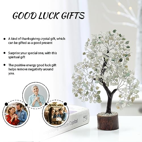 PYOR Jade Stone Bonsai Tree, Real Crystals And Stones, Crystal Tree Decor, Spiritual Gifts for Women Money Desk - Image 4