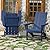 Folding Adirondack Chair Weather Resistant Foldable Fire Pit Chairs HDPE Outdoor Adirondack Chair for Patio Front Porch Pool Garden Deck Fire Pit Outside, Navy Blue