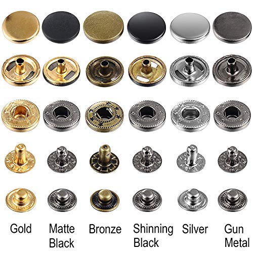 Image of DIY Crafts Design No # 3, Mixed & Combo Set for All Purpose, Combo 40 Sets Jeans Buttons Metal Button Snap Buttons Re (Design No # 3, Mixed & Combo Set for All Purpose)