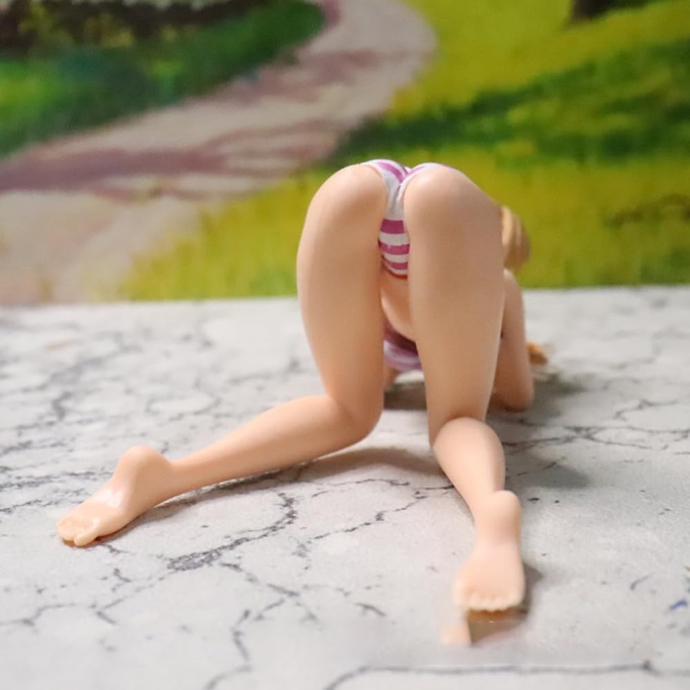 Anime Cartoon Phone Bracket Asuna Decoration Ornament Swimsuit Doll Car Ornament Toy Doll Statue 3D Model (Kneeling Maiden)