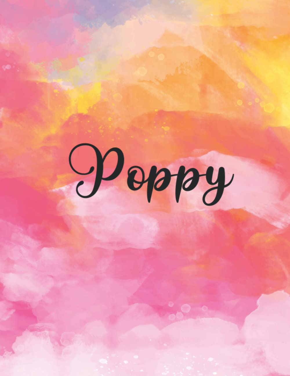 Poppy: Personal Name Dot Gird | The Notebook For Writing Journal or Diary Women & Girls Gift for Birthday, For Student | 160 Pages Size 8.5x11inch - V.495