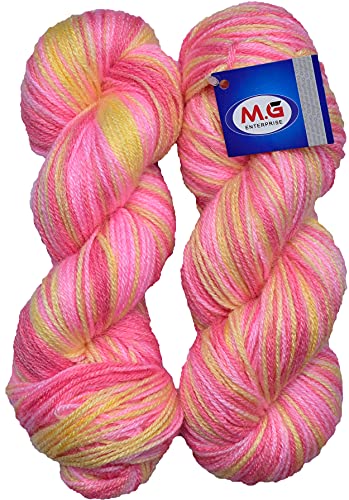 Image of M.G ENTERPRISE Os wal Microrangoli Knitting Yarn Wool, New Orange 300 gm Woolen Crochet Yarn Thread. Best Used with Knitting Needles, Crochet Needles. M.G ENTERPRISE Wool Yarn for Knitting. Best Woolen Thread.