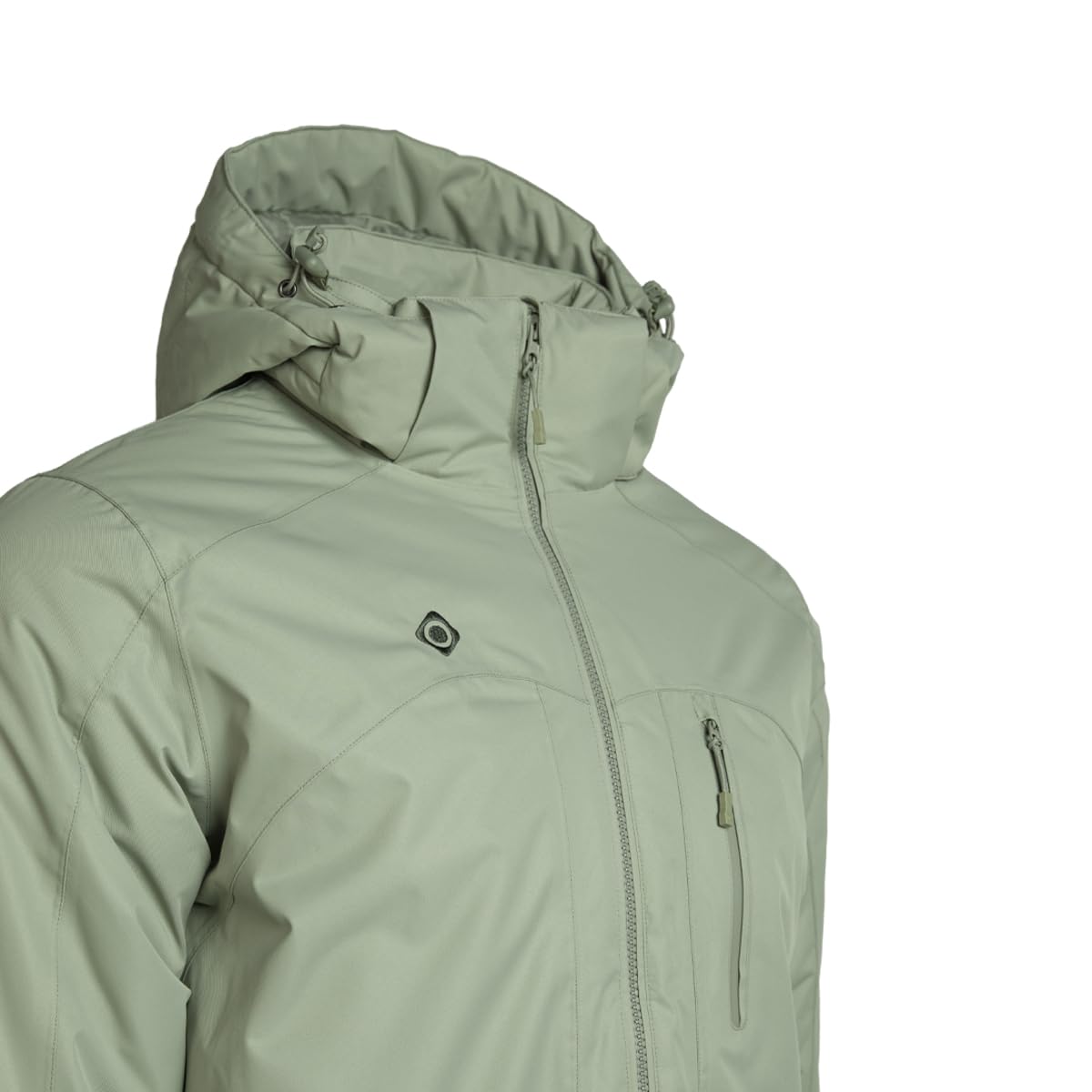 Izas Naluns M V2 Chaqueta Técnica Ultraligera de Hombre para Alpinismo y Trekking, Resistente al Agua y Viento, Transpirable, Capucha Desmontable, Bolsillos con Cremallera, Costuras Termoselladas
